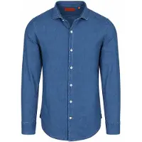 Suitable Skjorte Denim Blå Størrelse