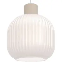 Eglo Hengelampe Dasmina, Ø 20 cm, hvit/sand, glass, E27