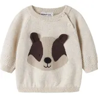 Name it Genser - Strikk - NbmRaq - Peyote-melange - - 1 år (80) - Genser