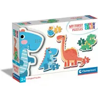 Clementoni Puslespill, Min første, Dinosaurer, 2-3-4-5 brikker 2D Puslespill