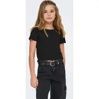 ONLY T-skjorte - Noos - Rib - KogNella - Svart - - 5-6 år (110-116) - T-skjorte