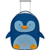 Samsonite Happy Sammies Eco, Tralle, Blå, Penguin Peter, 2 hjul, Glidelås, Dyremønster