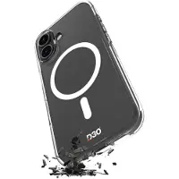 SBS Impact Clear D3O TPU+PC MagSafe-kompatibelt etui for iPhone 17 - gjennomsiktig