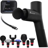 Extralink Massage Gymgun Fit 2.0 Pro massasjeapparat | Massasjepistol | 7 massasjehoder, 6 moduser
