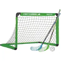 Enero SAMMENLEGGBAR INNENDØRSHOCKEY-MÅL, 2 KØLLER OG BALL, 91 x 6 x X 61 CM,
