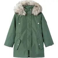 Name it Vinterjakke - NOOS - NkfMilla Parka - Agave Green - - 14 år (164) - Vinterjakke