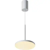 Maytoni LED-hengelampe Plato, hvit, Ø 18,5 cm, aluminium