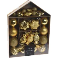 Home Styling Collection sett med julekuler i ulike former, 32 stk.