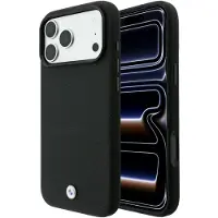 BMW MagSafe-etui med Kevlar- og metallogo for iPhone 18 Pro / 17 Pro – svart