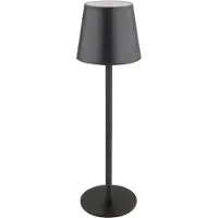 Globo LED-bordlampe med batteri Vannie, svart, høyde 36 cm, IP44