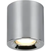 TRIO Taklampe Biscotto, kromfarget, Ø 9,5 cm, metall, IP44