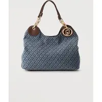 Liu Jo for woman. AF6024-T703A Blue Boston bag (OSFA), Casual, Cotton