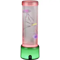 Reality LED-bordlampe Medusa, plast, RGB, USB/nettadapter