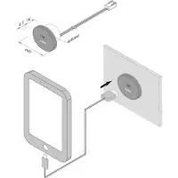Hera USB-A stikkontakt + USB-C, stål, møbelinstallasjon, 24V inngang 20W