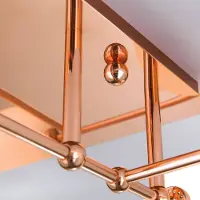 Orion LED-taklampe Pipes i kobber med glasskuler