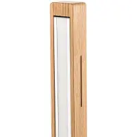 HerzBlut Leonora LED-gulvlampe 122,5 cm, naturfarget eik