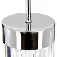 Orion Prism LED-hengelampe, krystallglass Ø10cm, krom