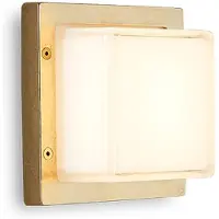 MORETTI Utendørs LED-vegglampe Ice Cubic 3403 natur