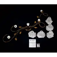 Orion Taklampe Sisi, 5 lyskilder, antikk