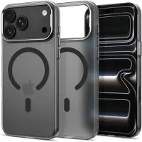TechProtection MagZero MagSafe-etui til iPhone 17 Pro Max / 18 Pro Max – gjennomskinnelig, matt svart