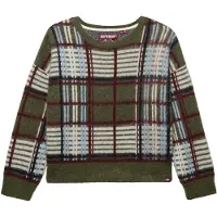 Superdry Slouchy Brushed Check Genser