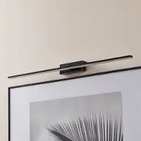 MCJ LED-vegglampe Miroir 80 cm svart 4000K