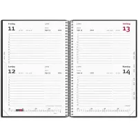 Mayland 2-dages-kalender sort PP-plast 2027