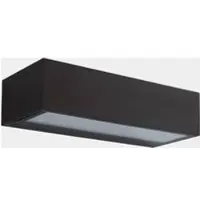 LEDS-C4 utendørs LED-vegglampe Nemesis, brun, bredde 19,5 cm