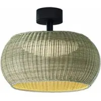 Bover utendørs taklampe Perris, brun/beige, Ø 47 cm