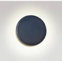 Marset LED-vegglampe Caramel, blå, Ø 22 cm, TRIAC, glass
