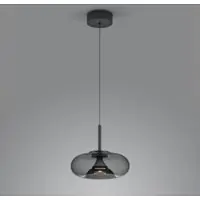 HELESTRA Sica LED-hengelampe svart/røykgrå