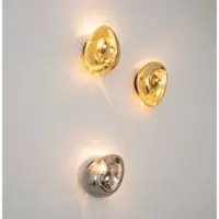 Zambelis Vegglampe 22048, kromfarget, glass, høyde 27,5 cm, E14