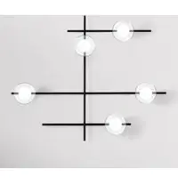 SFORZIN Vegglampe Mikado, klar/frostet, 5 lyskilder