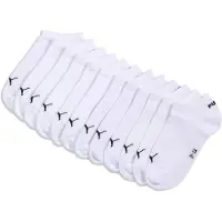 Puma Kids' Sneaker Socks (6-Pack), Shop, White, 39-42