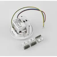 Molto Luce LED innbyggingslampe Wall 68R IP44 RD, hvit, aluminium, CCT
