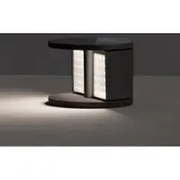KLEWE LED solcellelampe SWING, antrasitt, Ø 20 cm IP65