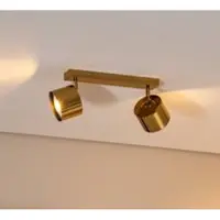 Argon Downlight Chloe justerbar, 2 lyskilder, stål messingfarget