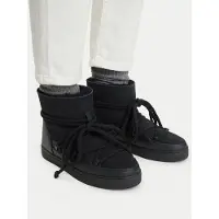 INUIKII for woman. 1001.003.0122 Classic Black Leather Boots (39), Flat, Laces, Casual