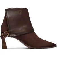 Hispanitas for woman. HI265070 Brown Paris leather ankle boots (36), 3 to 5 cm, Zip, Casual