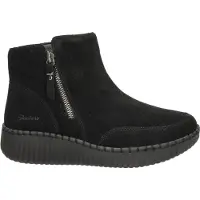 SKECHERS damestøvlett med varm fôring – Sort