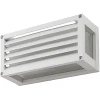 LUCANDE utendørs vegglampe Aurelien, hvit, 12 cm, stripead