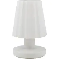 LINDBY LED-bordlampe Jovem, hvit, plast, RGB