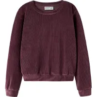 Name it Genser - Kort - Fløyel - NkfVeloa - Catawba Grape - - 7-8 år (122-128) - Genser