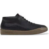 Camper for man. K300305-027 Green and black Peu Touring leather sneakers (41), Flat, Laces, Casual
