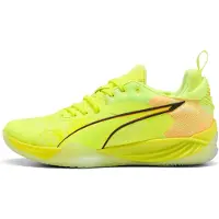 Puma Eliminate NITRO SQD 5 Road to Glory Indoor Shoes Unisex, Shoes, Fizzy Yellow/Soft Aqua/Ultra Orange, 42