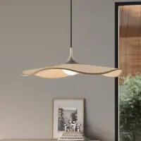 Bover LED-hengelampe Mediterrània, kremfarget, Ø 52 cm, dimbar