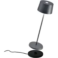 Zafferano Olivia 3K bordlampe IP65 grå