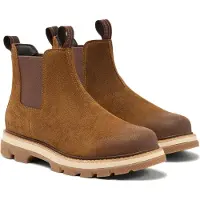 Sorel for man. 2181121242 Waterproof Leather Chelsea Boots Lark-47 brown (42), Flat, None, Casual