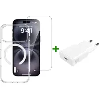 4smarts 3-i-1 Premium-startpakke for Apple iPhone 18 Pro / 17 Pro MagSafe, gjennomsiktig