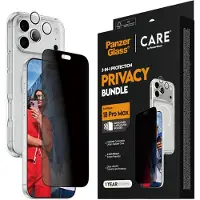 PanzerGlass iPhone 17 Pro Max/18 Pro Max Care Flagship 3-i-1 personvernpakke - Klar